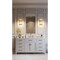 Z-Lite Carnaby Wall Sconce, 2-Light, 8 In.W x 4.75 In.L x 12 In.H, Modern Gold/Clear Ribbed 7504-2S-MGLD - alternate 4